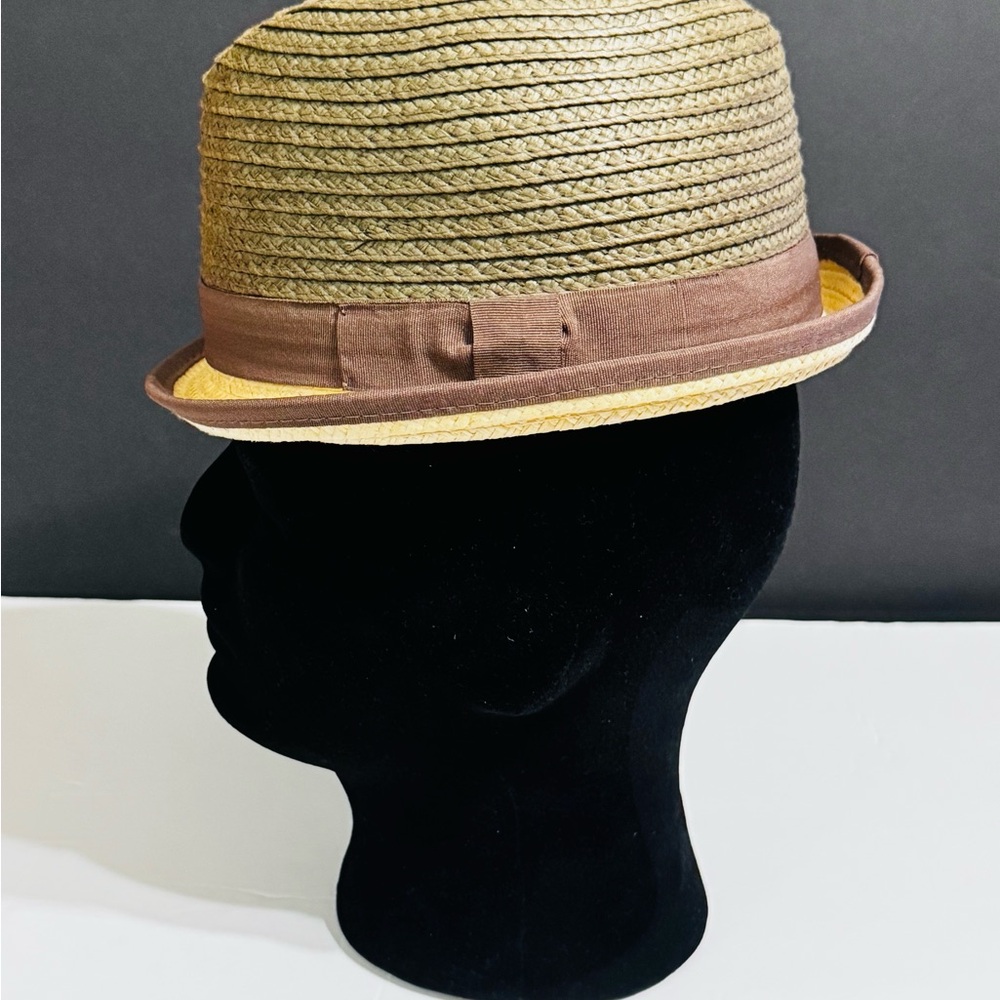 LIDS Trilby Hat I 100% Straw I High Crown I Short Brim I Size S/M